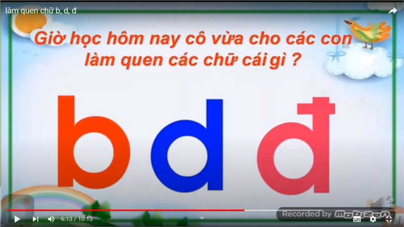 Dạy trẻ làm quen chữ cái  b, d, đ -  Giáo viên: Nguyễn Thị Nết